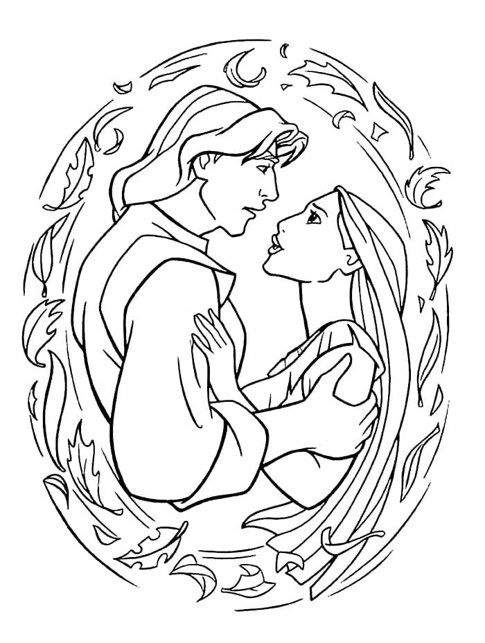 John Smith bersama Pocahontas