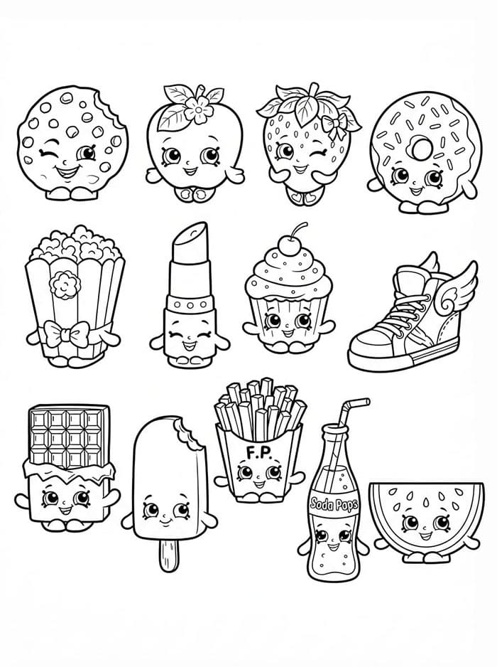 Karakter Shopkins kocak
