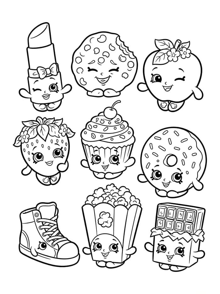 Karakter Shopkins mudah