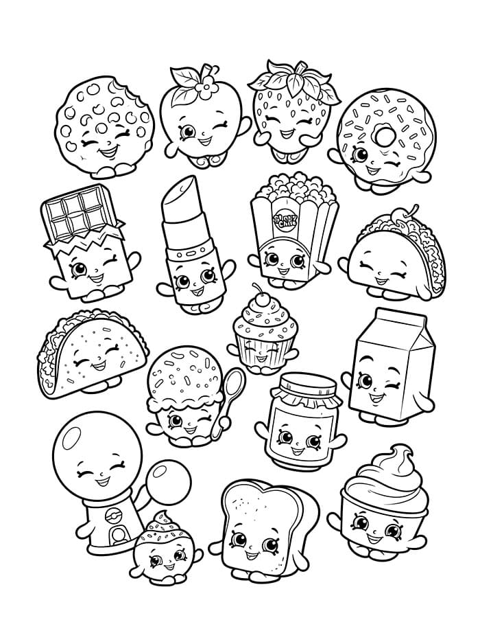Karakter Shopkins yang dapat dicetak