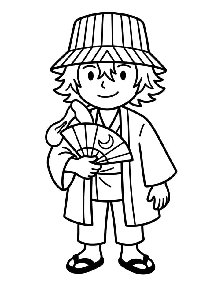 Kisuke Urahara dengan Kipas