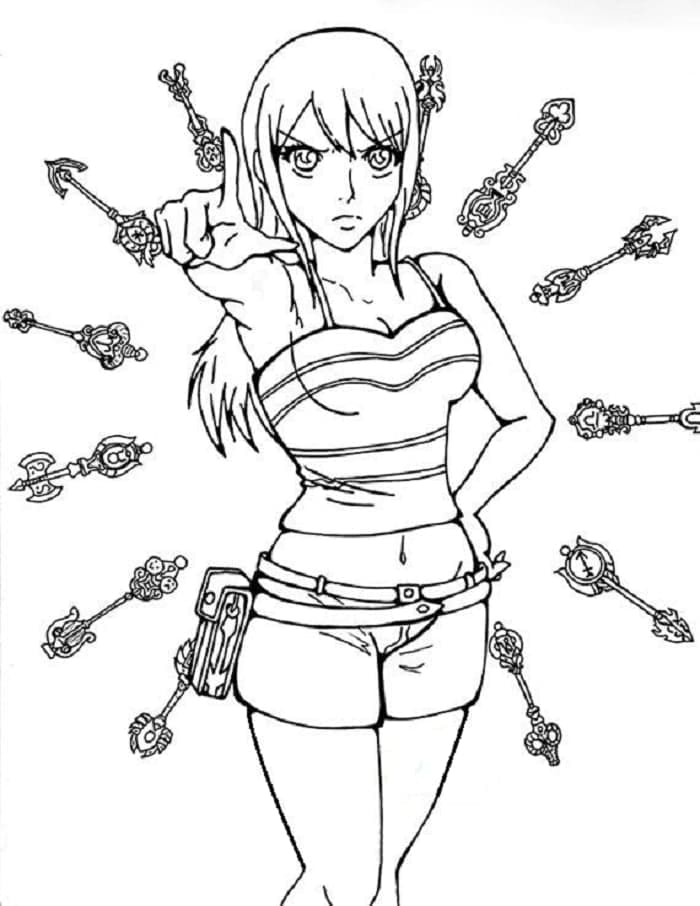 Lucy Heartfilia yang dapat dicetak gratis