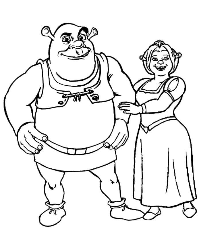 Menggambar Shrek Bersama Fiona