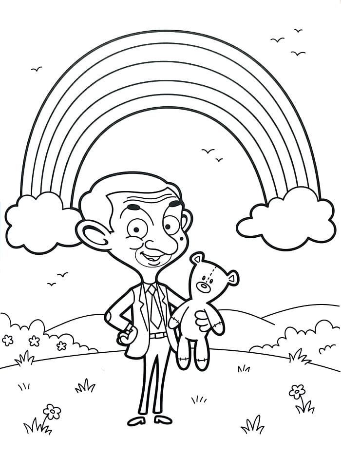Mr. Bean dan Teddy di Bawah Pelangi