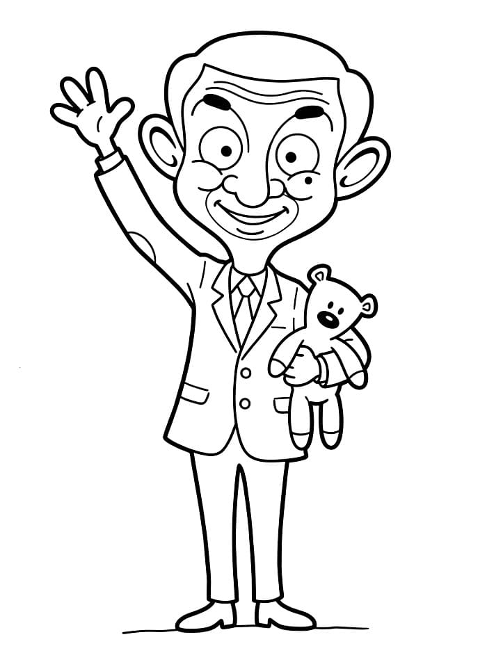 Mr. Bean Melambaikan Tangan