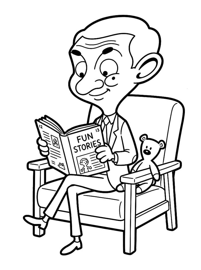 Mr. Bean Membaca