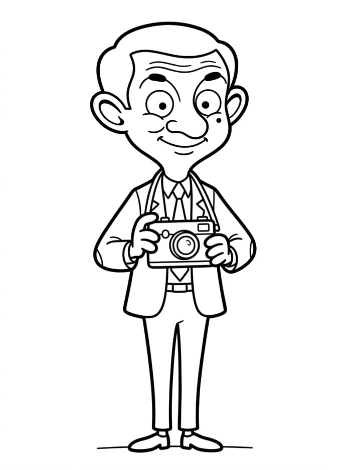 Mr. Bean Memegang Kamera