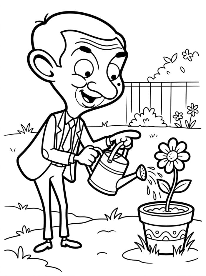 Mr. Bean Menyiram Bunga