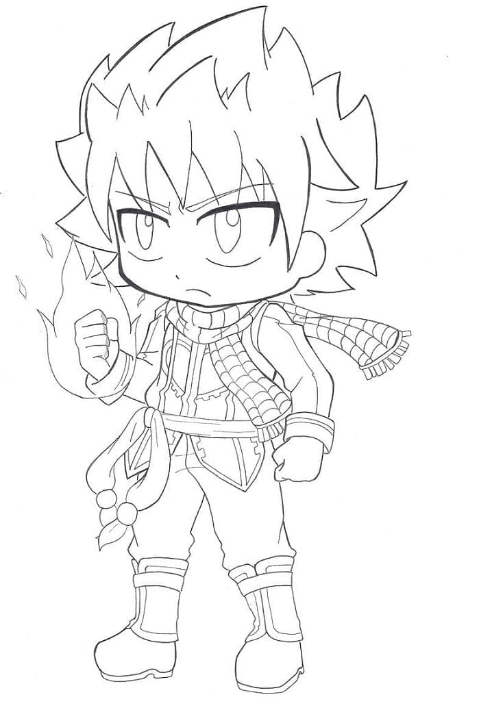 Natsu Dragneel versi chibi