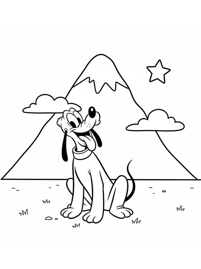 Pluto dan pegunungan