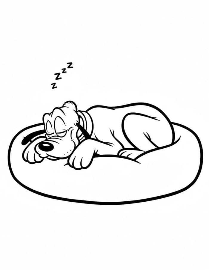 Pluto sedang tidur