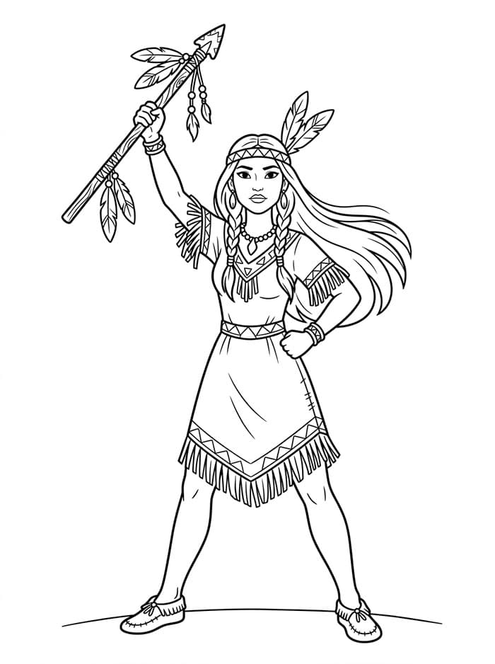 Pocahontas Berpose Pahlawan