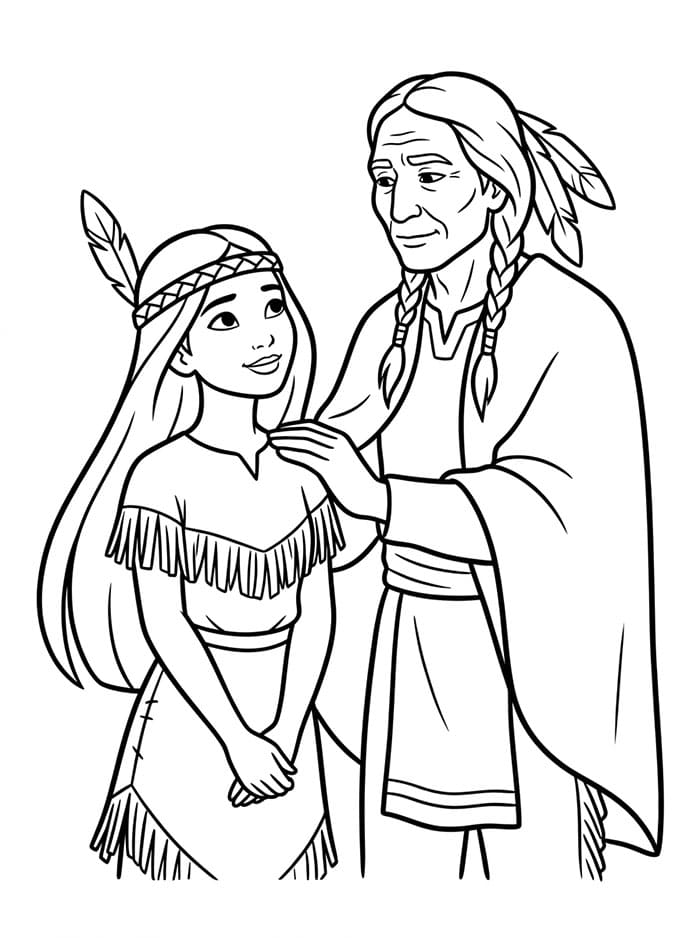 Pocahontas dan Ayahnya