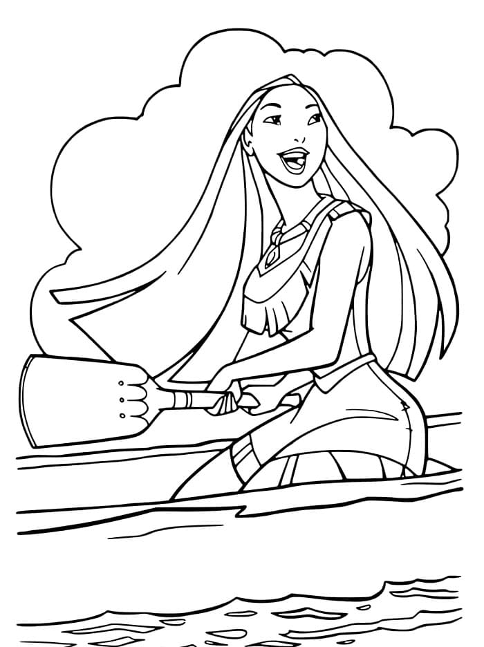 Pocahontas di Atas Perahu