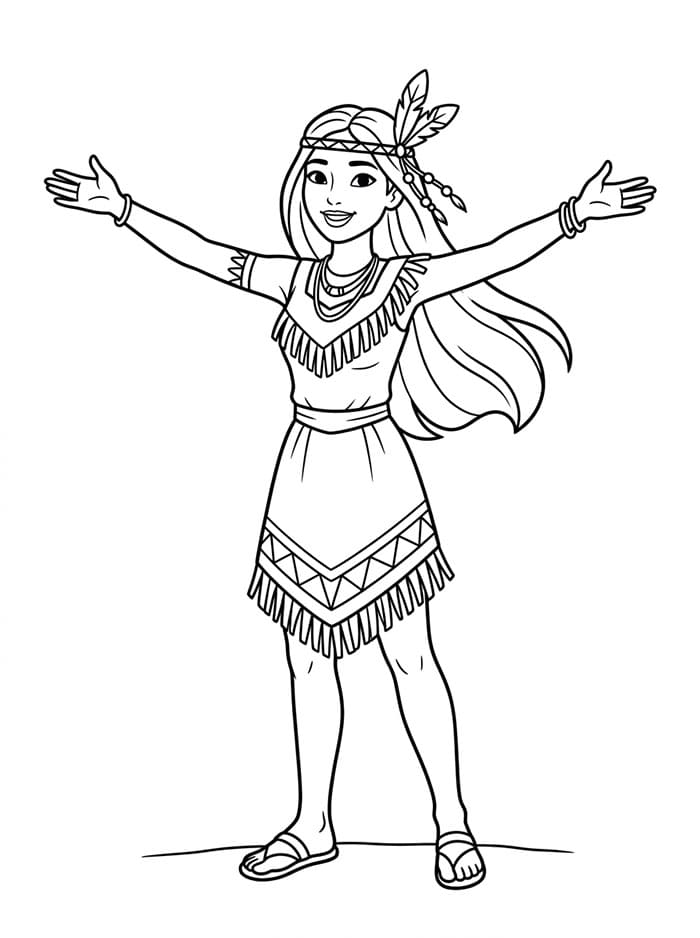 Pocahontas Membuka Lengan