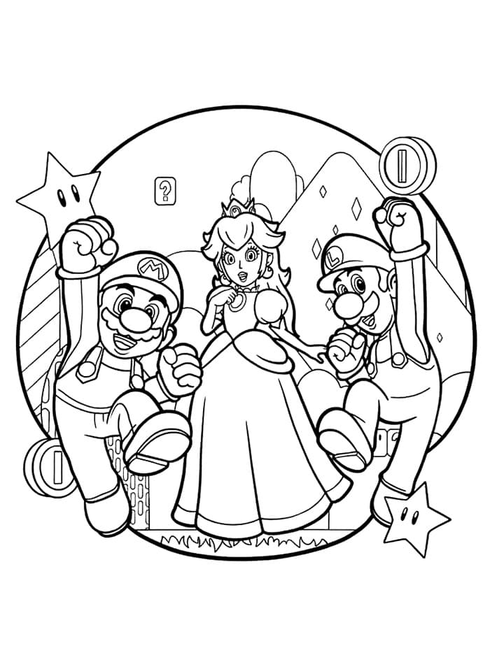 Putri Peach bersama teman-temannya