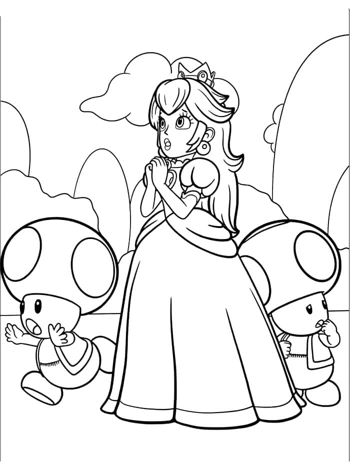 Putri Peach dan Toad berteman