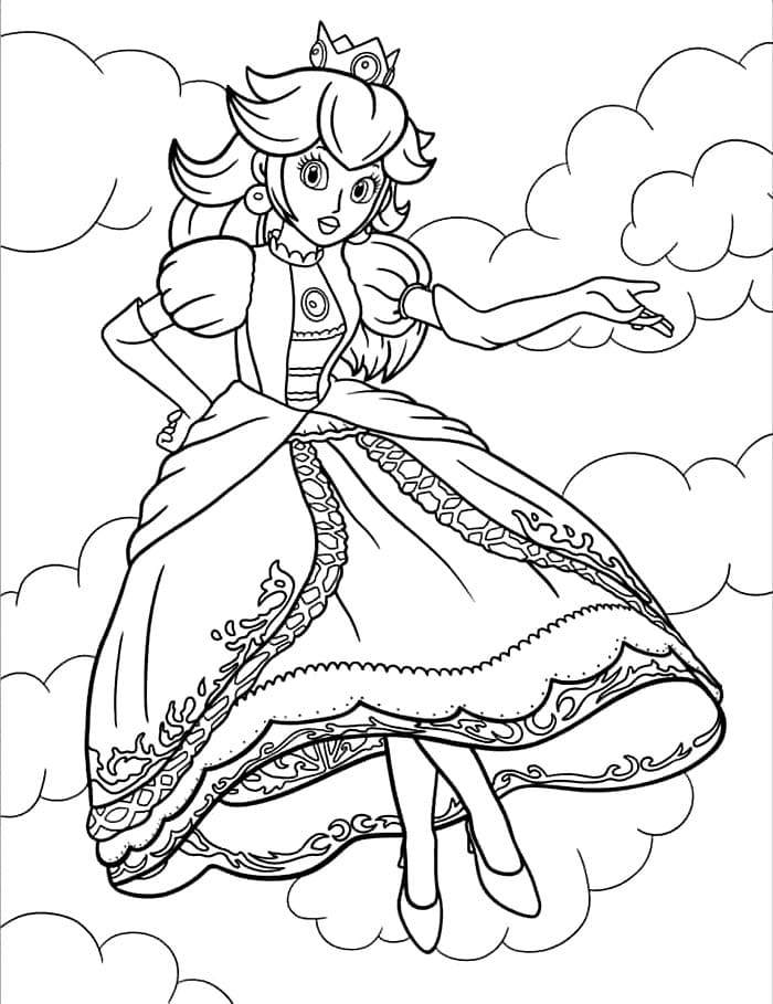 Putri Peach di langit