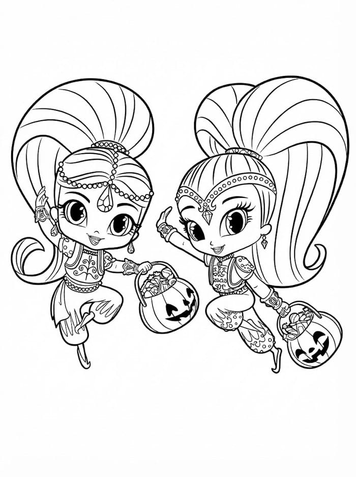 Shimmer dan Shine di Halloween