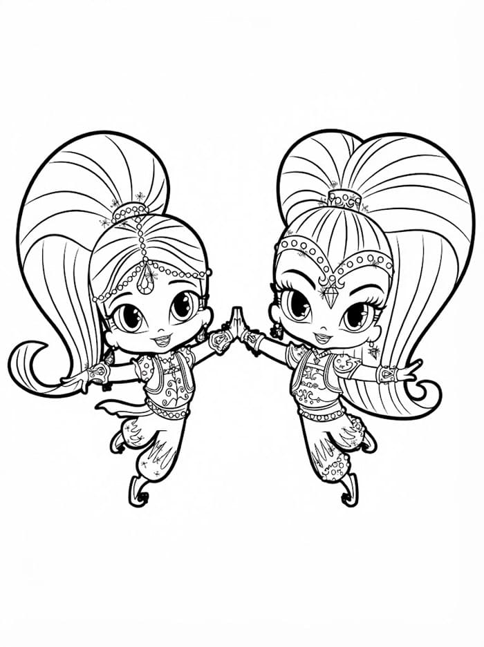 Shimmer dan Shine yang Bahagia