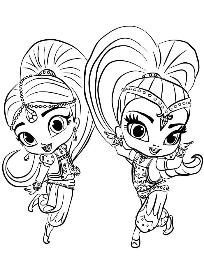 Shimmer dan Shine yang Cantik