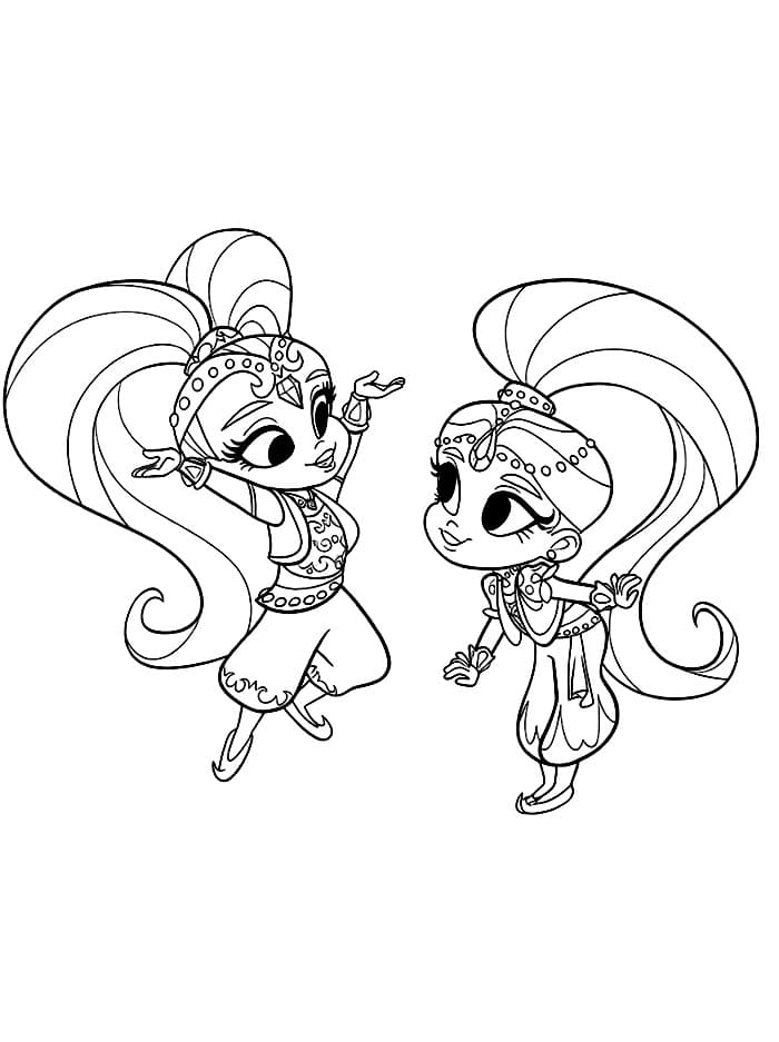 Shimmer dan Shine yang Dapat Dicetak