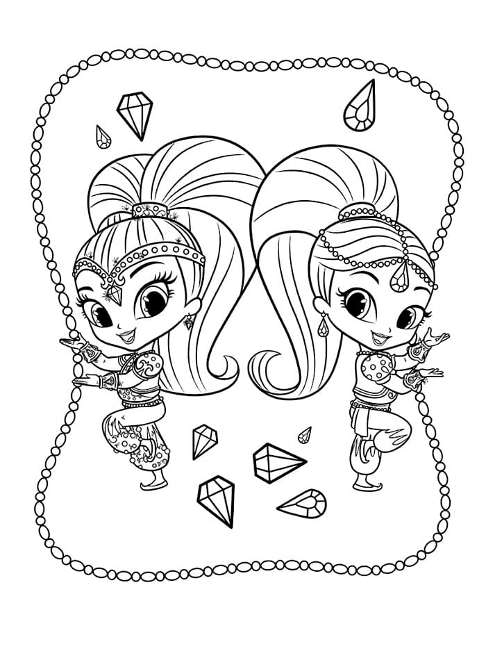 Shimmer dan Shine yang Menari