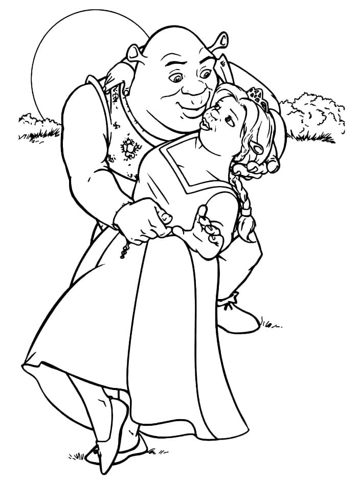 Shrek Bersama Fiona Siap Berciuman