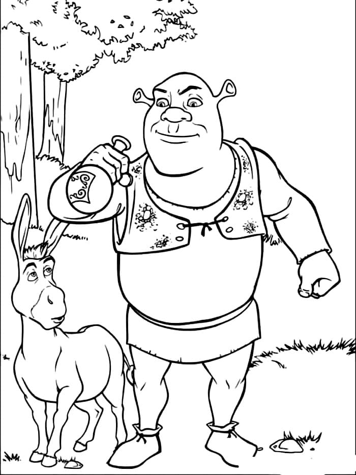 Shrek Bersama Keledai