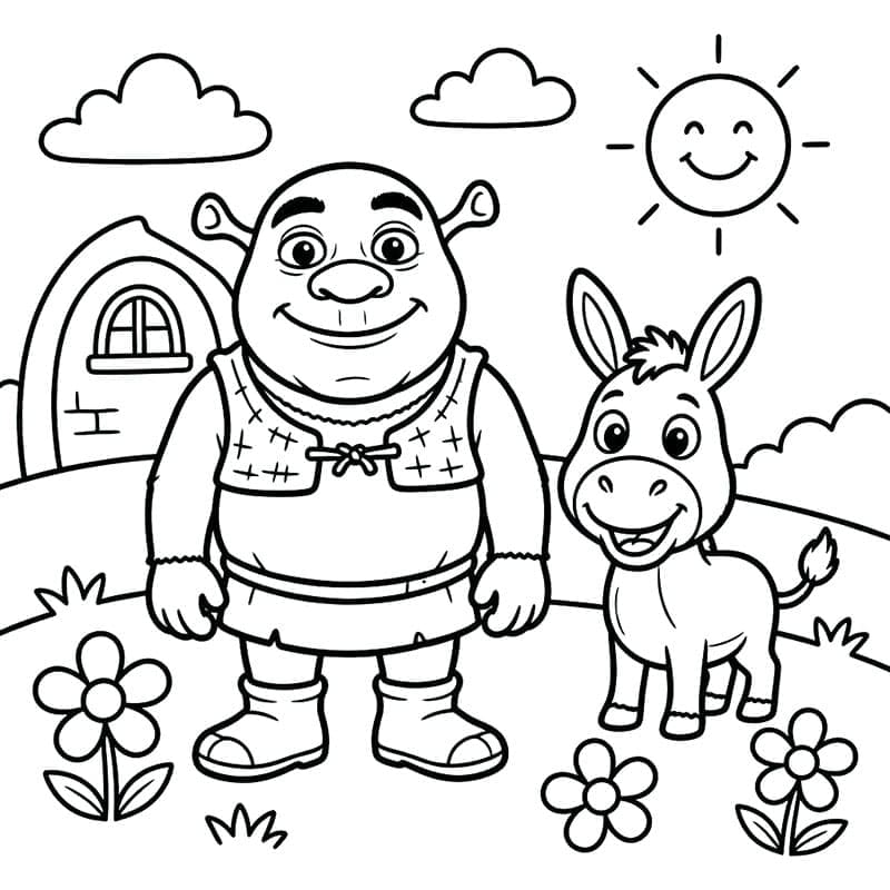 Shrek dan Keledai gratis