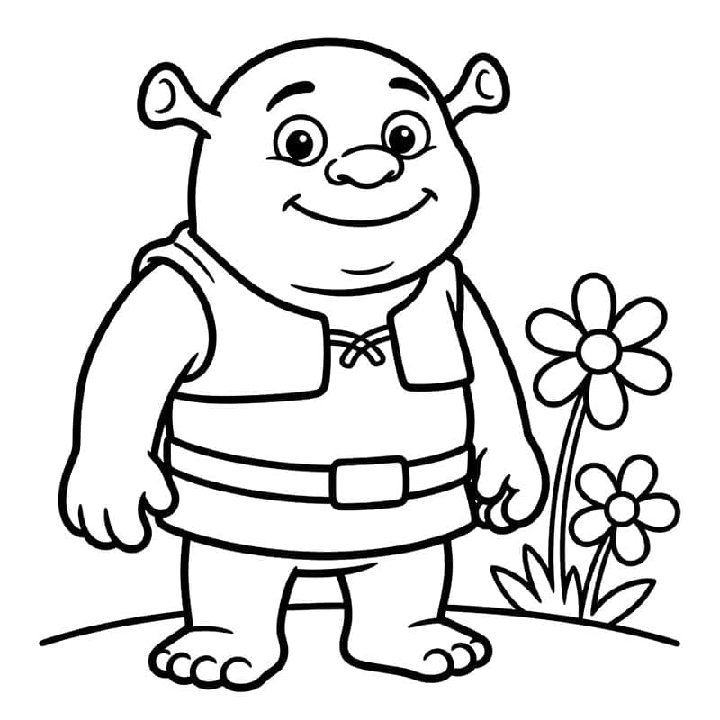 Shrek di Taman Bunga