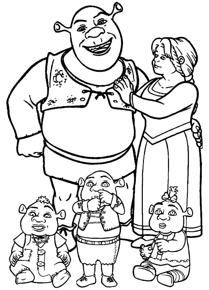 Shrek Lucu Bersama Keluarga