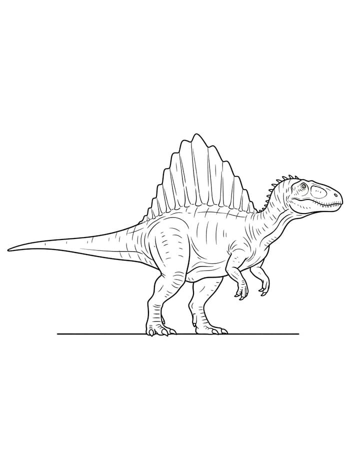 Spinosaurus berdiri