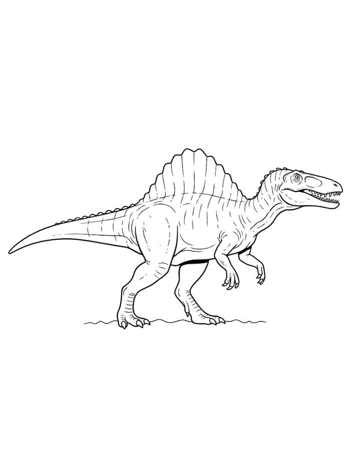 Spinosaurus dari samping