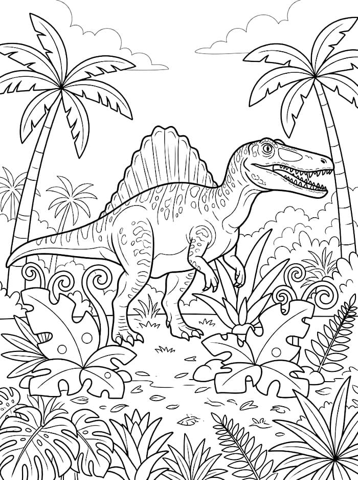Spinosaurus di hutan