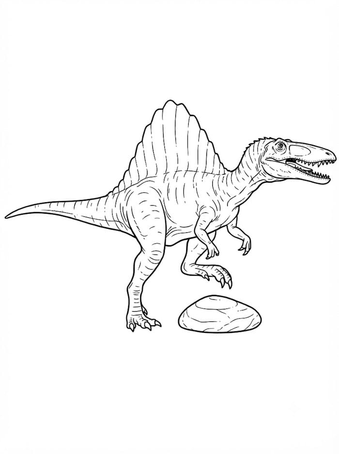 Spinosaurus mengangkat kakinya