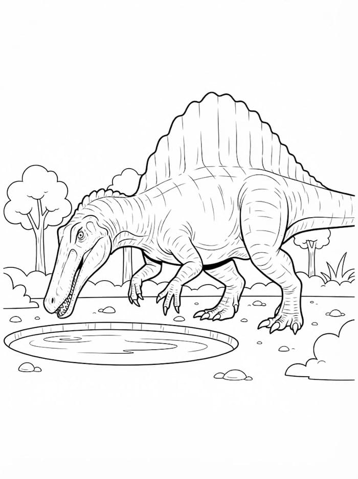 Spinosaurus minum air