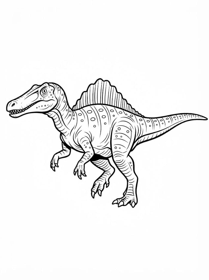 Spinosaurus sedang berjalan