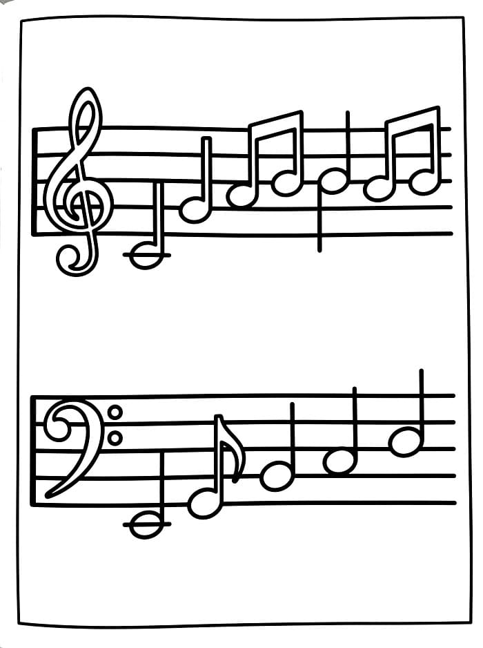 Staf Musik dengan Catatan
