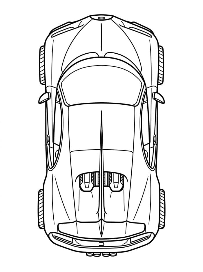 Tampilan Atas Bugatti