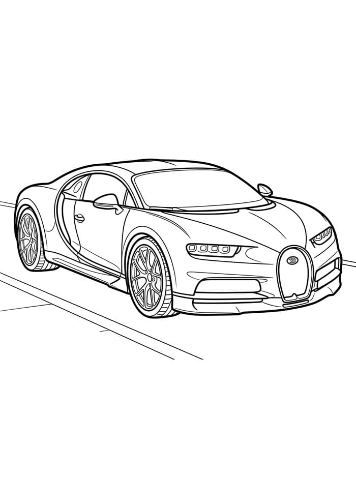 Tampilan Tiga Perempat Bugatti