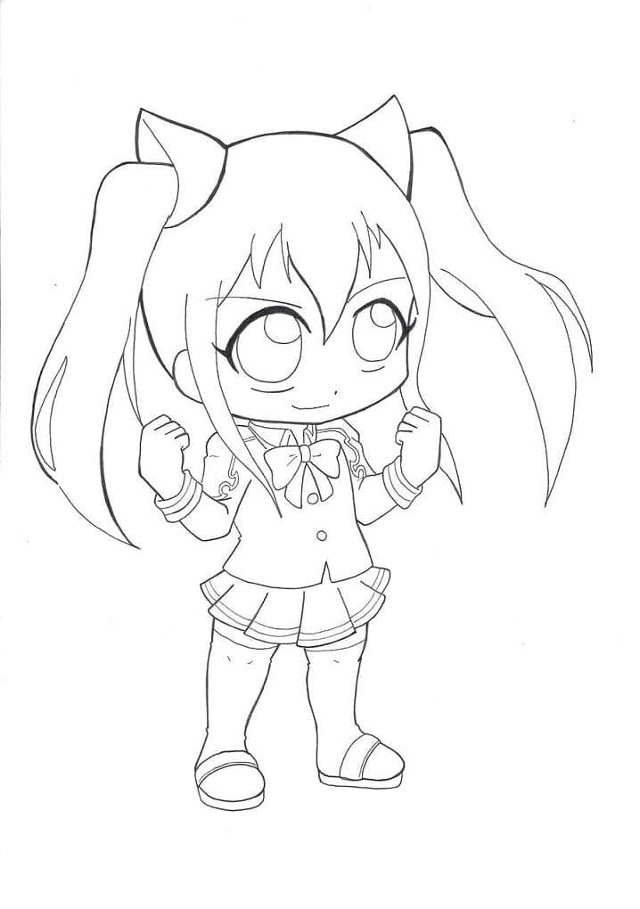 Wendy Marvell versi chibi yang imut