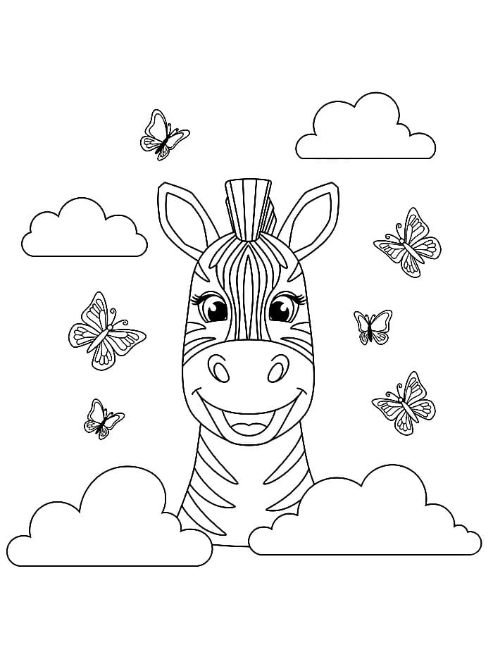 Zebra bahagia