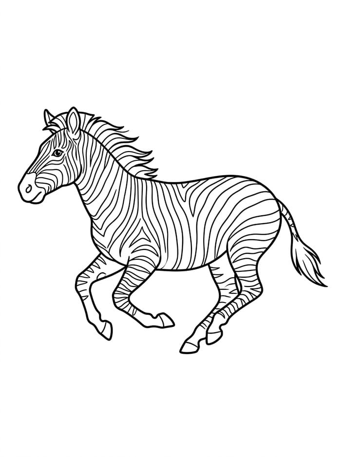 Zebra berlari