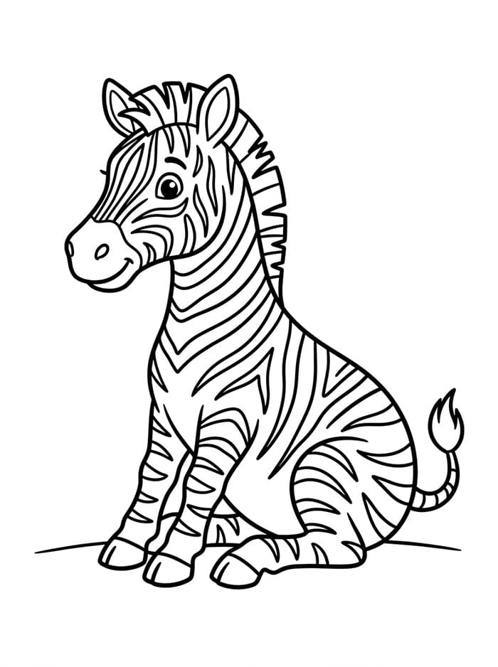 Zebra duduk