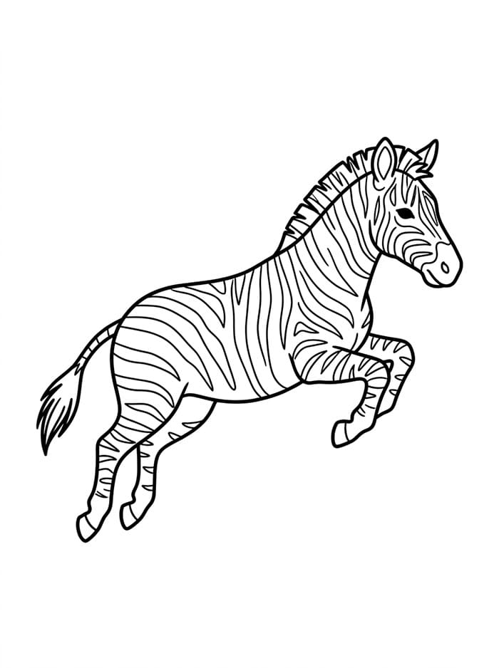 Zebra melompat