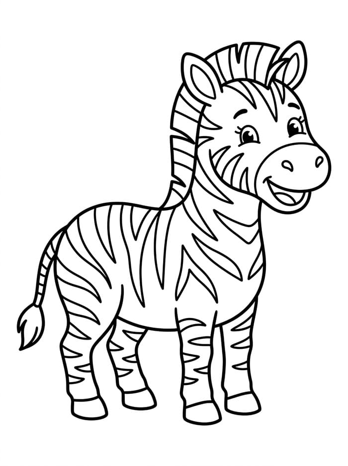 Zebra tersenyum