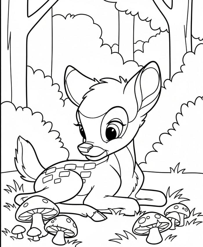 Bambi dan jamur