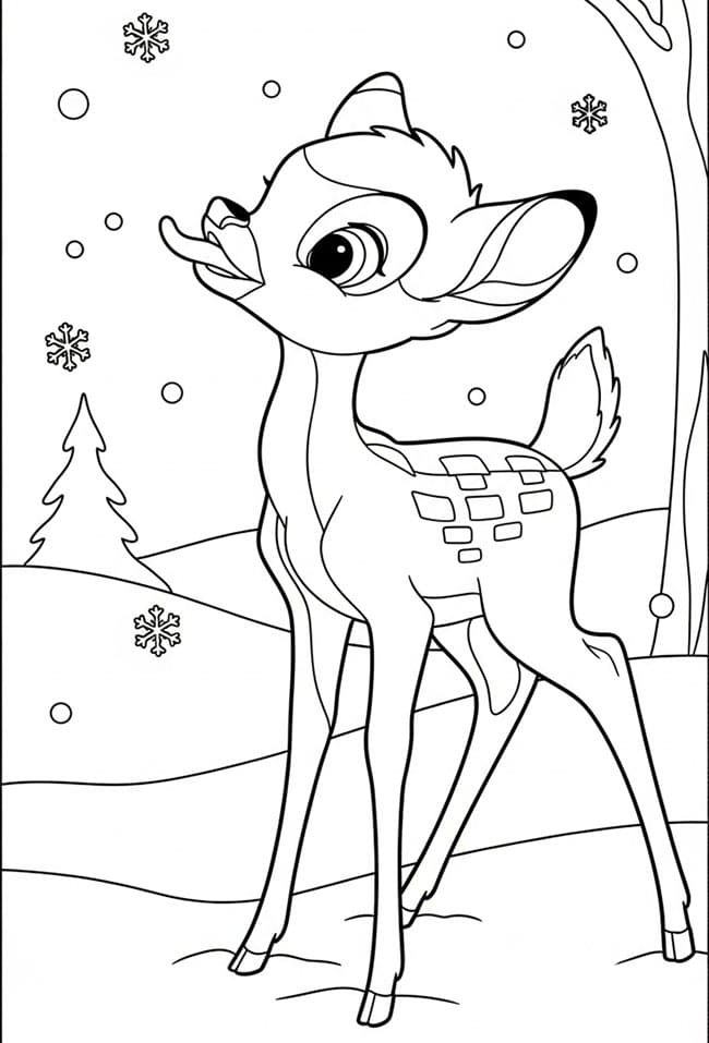 Bambi dan kepingan salju