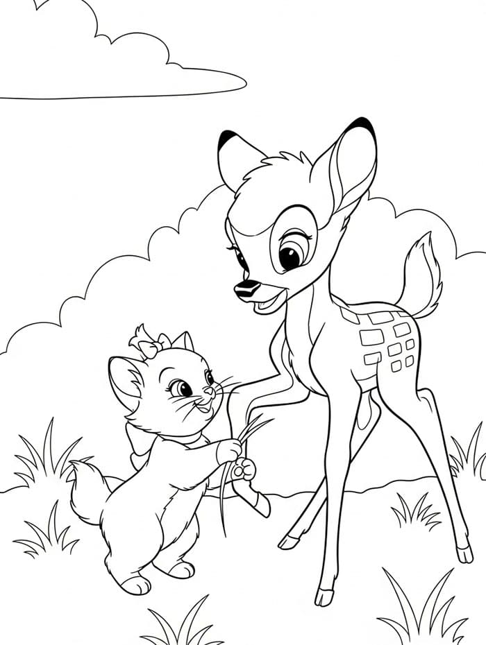 Bambi dan kucing